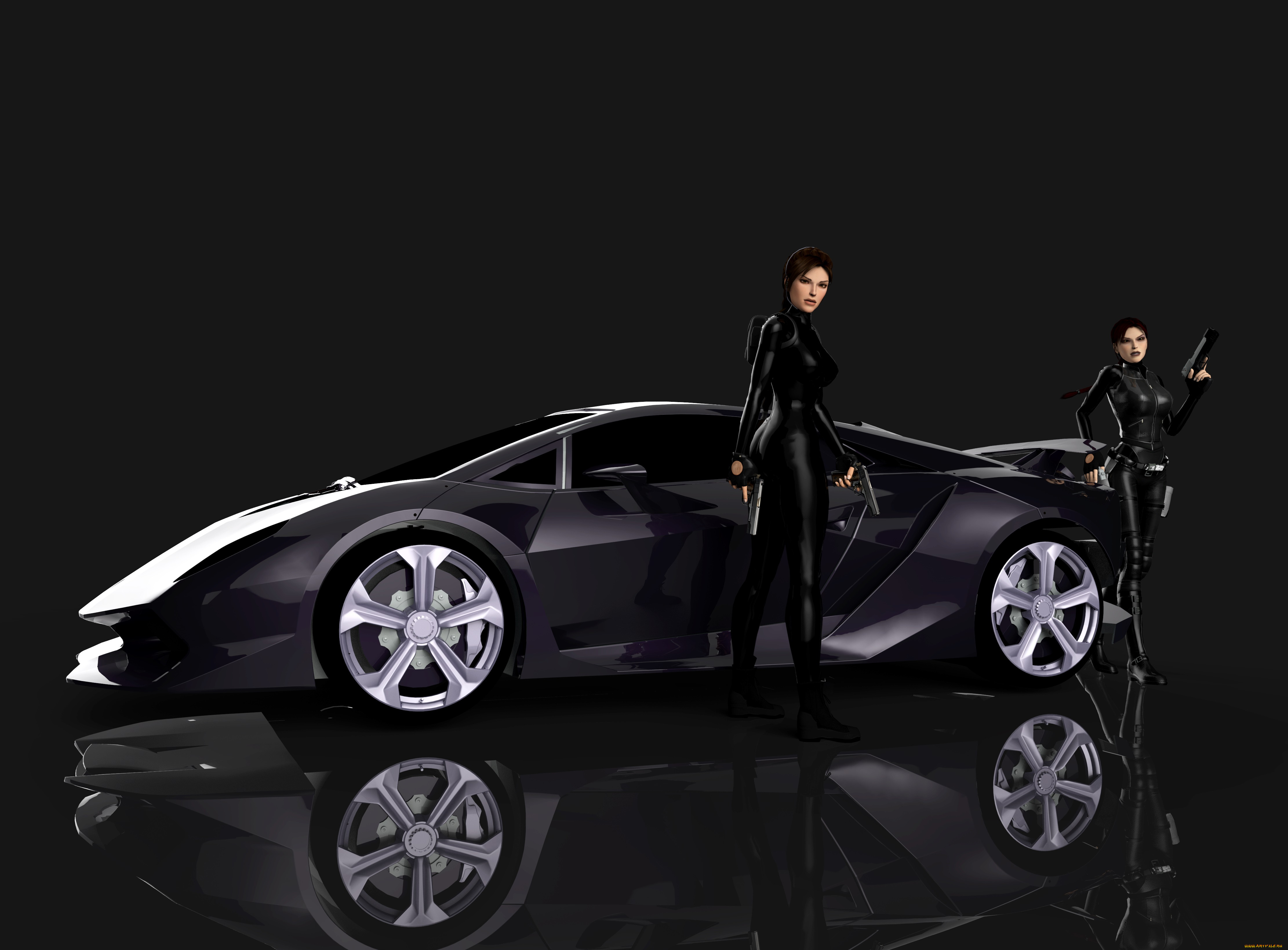 , 3d car&girl, , , , , 